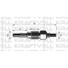 Kraftvoll 11V Kızdırma Bujisi Kısa Audı 80-Seat Ibıza/toledo-Skoda Felıcıa-Volvo-Vw Caddy/golf