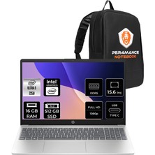 HP Aı 15 Core Ultra 5 225U 16GB RAM 512GB SSD 15.6" FHD FreeDOS D51E0EAPN307 Notebook + Per4 Çanta