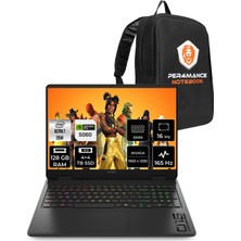 HP Omen 16 Core Ultra 7 255H RTX 5060 8GB 128GB RAM 4TB SSD 16" FHD+ 165Hz FreeDOS BQ1Z1EAPN360 Gaming Laptop + Per4 Çanta