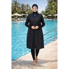 Tesmay Büyük Beden Hızlı Kuruyan Kumaş Kadın Tesettür Mayo 3033