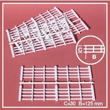 Schulcz 70230 1/25 Ölçek, Yatay Bölünmüş Tahta ÇIT-30X130 Mm-Beya