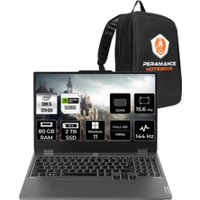 Lenovo Loq Intel Core I5 13450HX 80GB 2tb SSD RTX5060/8GB 100W 15.6" Fhd 144Hz W11H Taşınabilir Bilgisayar & Per4 Çanta 83JE00XRTRP384