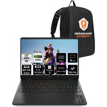 Hp Omen Slim 16 Intel Core Ultra 9 285H 80GB 4tb+4tb SSD RTX5060/8GB 16" Fhd+ 165Hz W11P Taşınabilir Bilgisayar & Per4 Çanta BQ3Z2EAPN468