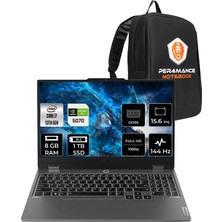 Lenovo Loq Intel Core I7 13650HX 8gb 1tb SSD RTX5070/8GB 115W 15.6" Fhd 144Hz Fdos Taşınabilir Bilgisayar & Per4 Çanta 83JE00D0TRP303