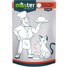 Hnrlishp Master Kümes Hayvanli Pouch Kedi Mamasi Jöle 80 gr x 6 Adet