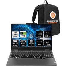 Lenovo Loq Intel Core I7 13650HX 128GB 4tb SSD RTX5070/8GB 115W 15.6" Fhd 144Hz W11H Taşınabilir Bilgisayar & Per4 Çanta 83JE00D0TRP400
