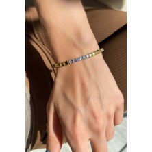 Spossy Silver Jewelry Su Yolu Pırlanta Kilit Bileklik