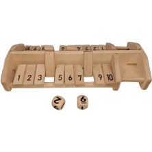 River Ahşap Matematik Öğrenme Oyunu, 2 Kişilik, Toplama Işlemi Kartları, Sayı Blokları