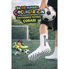Allians Çocuklar Için Kaydırmaz Silikon Tabanlı Futbol Çorabı