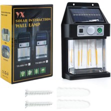 Güneş Enerjili Hareket Sensörlü Duvar Lambası