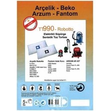 River Şentürk Ticaret Ankara Tt 990 Robotto Eektrikli Süpürge Toz Torbası 5 Adet
