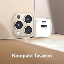 River Juo 20W Gan Usb-C Usb-A Şarj Aleti & Ipad & Uyumlu Pd Qc4.0 Type-C Hızlı Şarj Cihazı