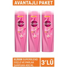 Elidor Superblend Güçlü ve Parlak Şampuan 3 x 400ML 3 Adet