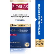 3 Adet Bioblas Saç Dökülmesine Karşı Şampuan 360 ml Kepek Önleyici