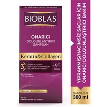 3 Adet Bioblas Şampuan 360 ml Saç Dökülmesine Karşı Collagen + Keratin