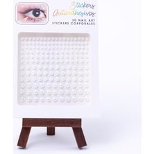 River Bimotif Farklı Boyutlarda Incili Yüz ve Vücut Stickerı Makyaj Taşı 1 Kutu