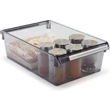 River M-E27-40-25 Düzenleyici Raf, Şeffaf Siyah