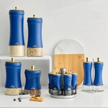 River Blue 5 Parça Cam Baharat Takımı