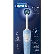 Oral-B Şarjlı Diş Fırçası Vitality Pro Mavi 2 Adet