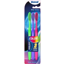 Banat Galaxy Color 3lü Diş Fırçası 3 Adet