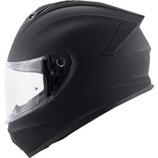 Givi 50.x Mat Siyah Kapalı Motosiklet Kaskı Polikarbon Dış Kabuk ve Aerodinamik Yapı ile XS Beden