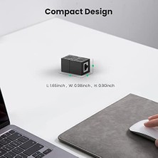 River Cat6 Cat7 Cat8 Ethernet Kablo Uzatma Aparatı Siyah