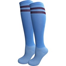 Allians Çocuklar Için Mavi Bordo Futbol Çorabı, Rahat ve Şık Tasarım