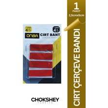 Onba Özel Üretim Iz Bırakmayan Yüksek Kaliteli Süper Güçlü 2,5 cm x 5 cm 4'lü Cırt Çerçeve Bant - 1 Paket - 4 Adet