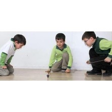 River Nostaljik Ahşap Oyuncak Topaç 5li Demet