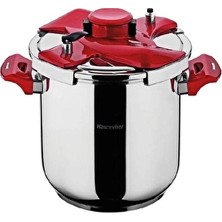 4 Adet Hascevher Galaxy Düdüklü Tencere 5lt Kırmızı