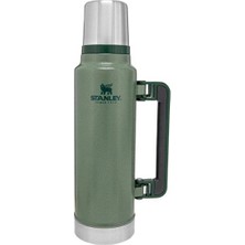 Stanley Klasik Vakumlu Çelik Termos Hammertone Green 1 Litre