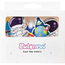 3 Adet Balonevi Kozmik Galaksi Temalı 5'li Mum