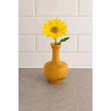 3 Adet Bambum Kepez Bambu Vazo 8*4,9cm