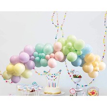 3 Adet Balonevi Makaron Balon Dekorasyon Seti 70'li