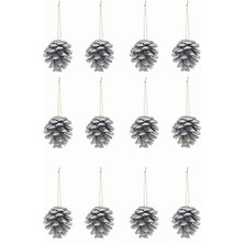 4 Adet Mistique Home Çam Kozalağı Süsü 4 cm 12'li