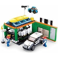 River Town Araba Yıkama Dükkanı Yapım Seti, 323 Parça