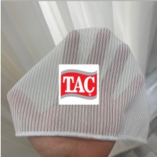 Taç Pilesiz Kırışmaz Yıkanabilir Çizgili Tül