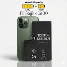 Telefon Kulübesi iphone 13 Pro Max Uyumlu Batarya Pil Güçlendirilmiş + Tamir Seti