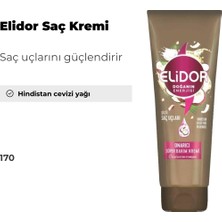 Elidor Hindistan Cevizi Yağı Süper Saç Kremi 170 ml Güçlü Saç Uçları İçin Onarıcı Etki