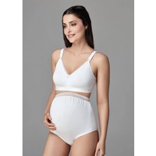 Eros ERSK511 Beyaz Hamile Külot %95 Pamuk ile Gün Boyu Konfor Sağlayan Dikişsiz Tasarım