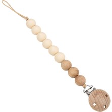 Kidful Boncuk Emzik Askısı - Almond (2 Adet)