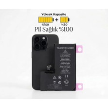 Telefon Kulübesi iphone 15 Pro Uyumlu Batarya Pil Güçlendirilmiş + Tamir Seti
