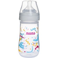 Mooma Neeko Konfeti Desenli Biberon 250 ml Hızlı Akış (5 Adet)