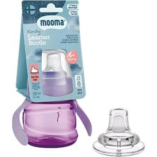 Mooma Kindy Alıştırma Bardağı 200 ml 6+ Ay Bebek Moru