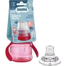 Mooma Kindy Alıştırma Bardağı 200 ml 6+ Ay Kırmızı (5 Adet)