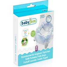 Babyjem Portatif Lazımlık Yedek Poşet 20 Adet (4 Adet)