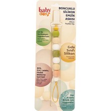Baby Dcey Boncuklu Silikon Emzik Askısı (4 Adet)