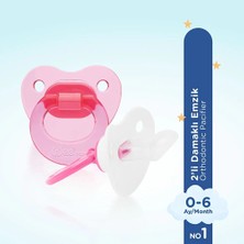 437 Wee Baby 2'li Damaklı Emzik No:1 Pembe (4 Adet)
