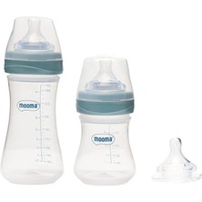 Mooma Kındy Biberon Başlangıç Seti Pastel Mavi (4 Adet)