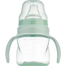 Mamajoo Yumuşak Uçlu Kulplu Antikolik Alıştırma Bardağı 6+ Ay 160 ml Yeşil (4 Adet)